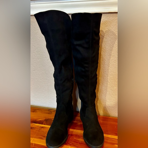 Rebel by Zigi Womens Onya, Round Toe Knee High Fashion Boots, Black, Size 7.5 - Picture 13 of 15